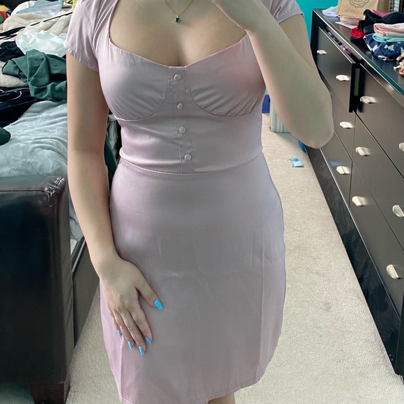 Tigermist Pink Satin Dress - Picture 3 of 3